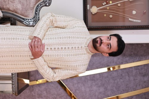 The Frost Elegance: Sky Blue & Silver